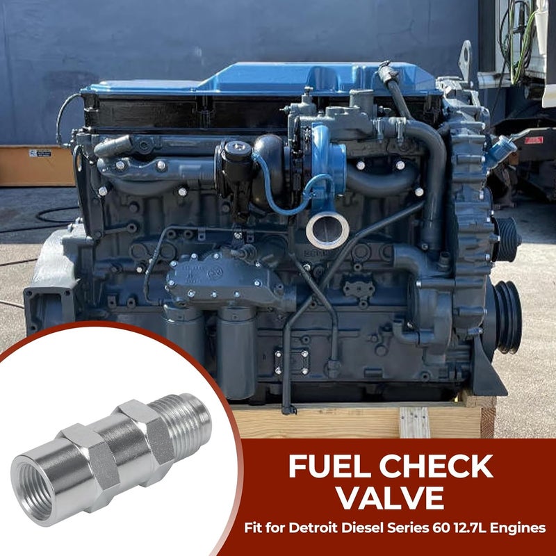 Atesilor 23516919 Fuel Check Valve Compatible with Detroit Diesel S50 8.5L & S60 11.1/12.7/14L Engine, Replaces 23509140 - Image 2